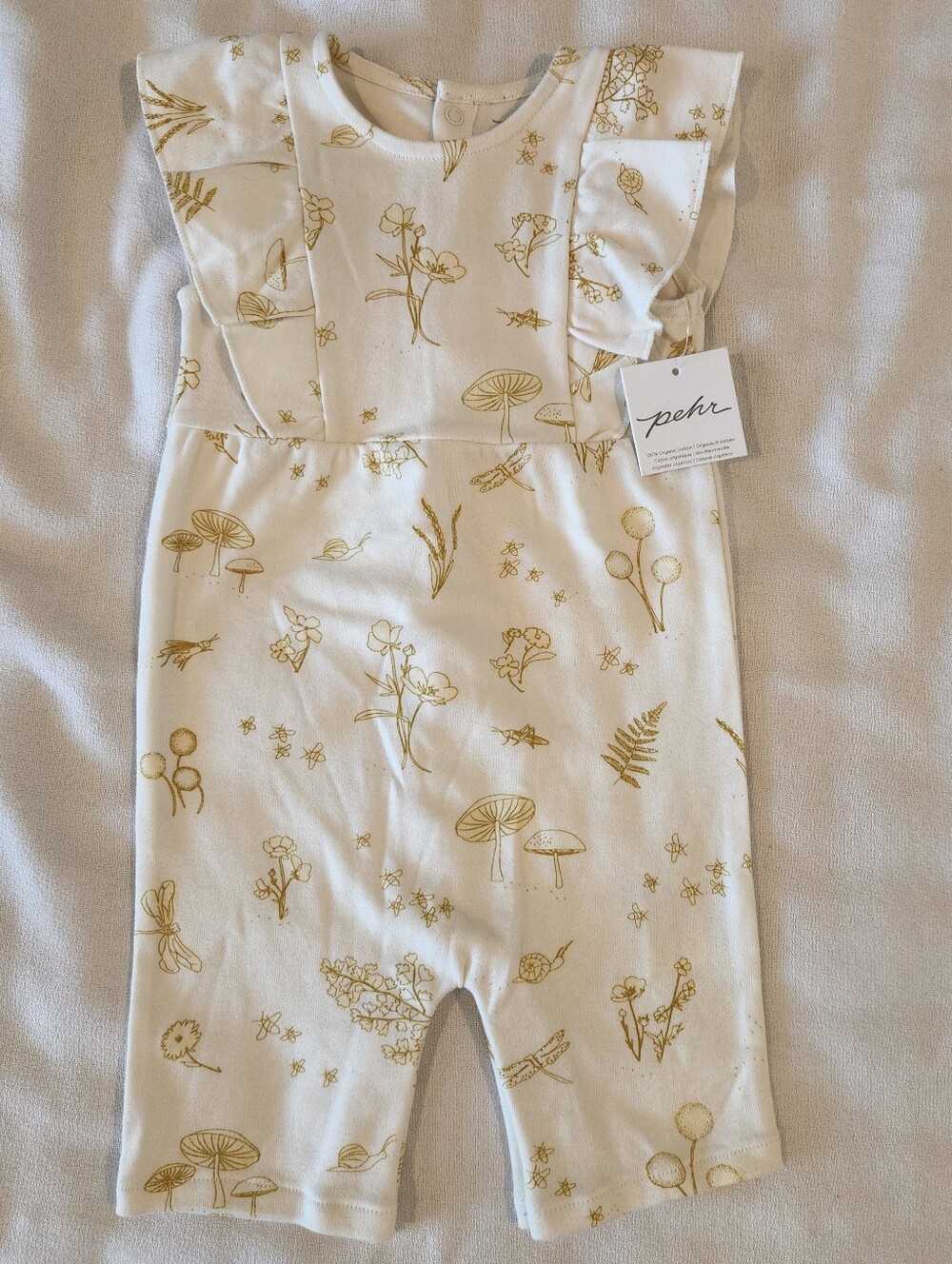 NWT Pehr Flutter Romper 6-12 months